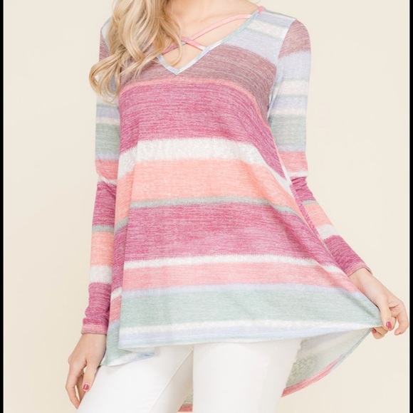 🌟Sale🌟Striped Tunic Top - Picture 4 of 5